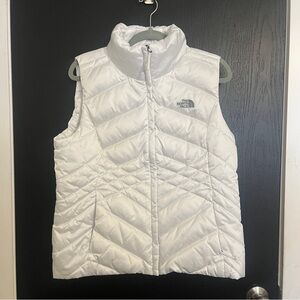The North Face White Puffer Vest